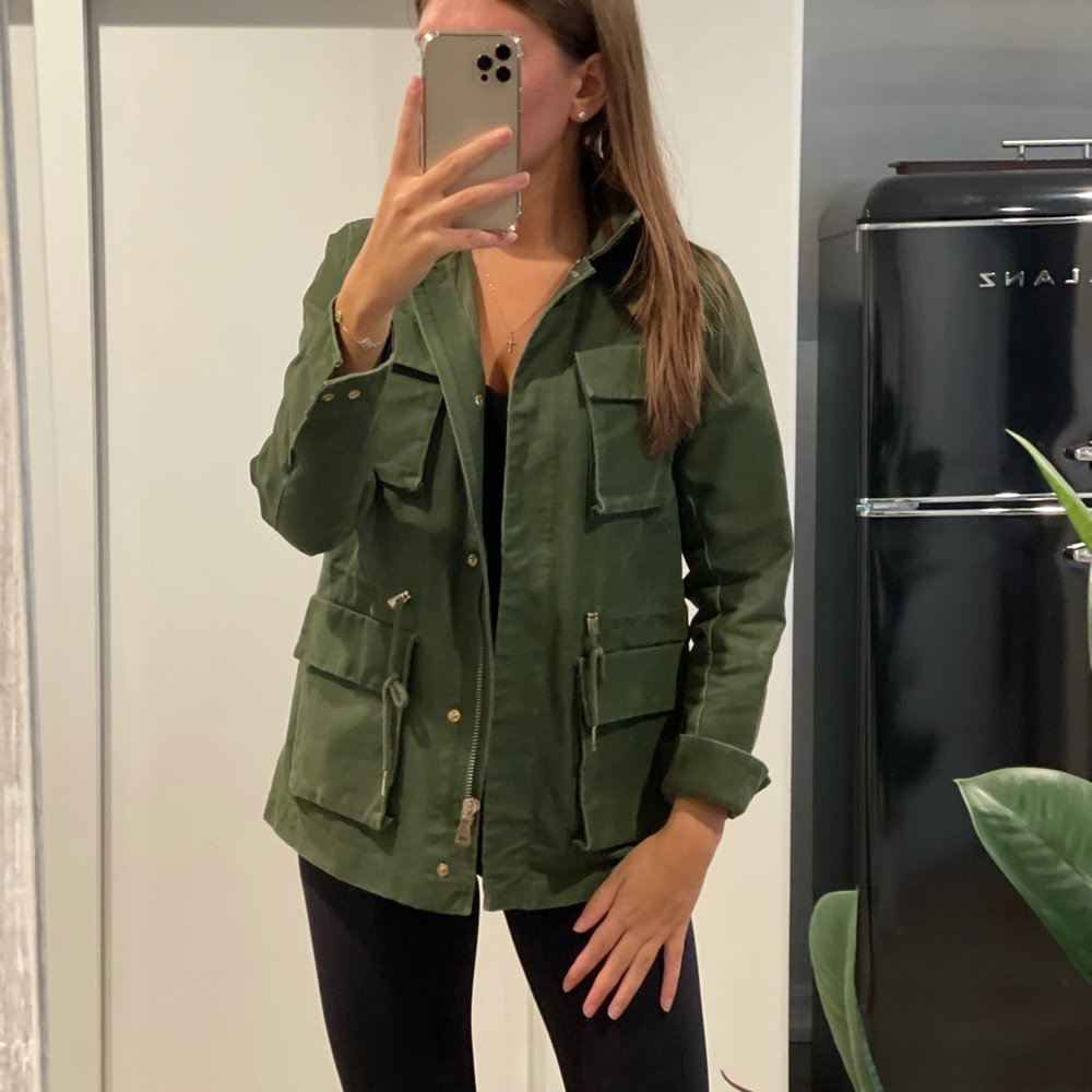 H&M Utility Jacket in Khaki
